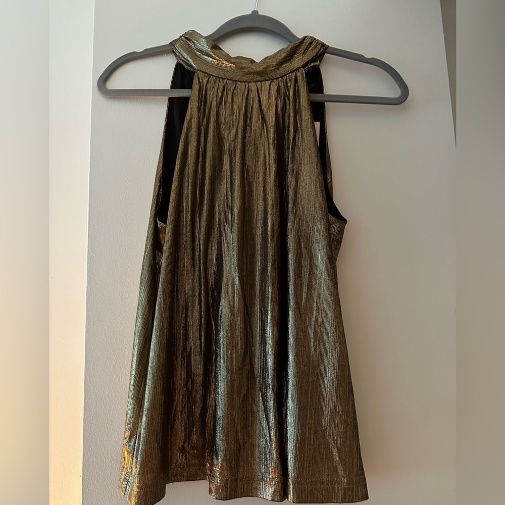 Current Air high neck metallic top